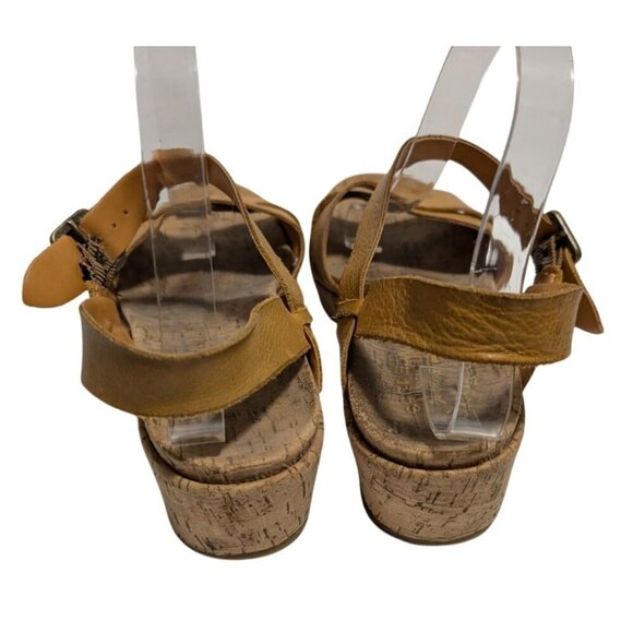 Korks By Kork-Ease Kalie Myrna Platform Wedge Leather Sandal Women's Size 8 - Picture 5 of 10